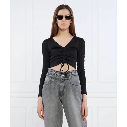 HUGO Bluzka Delexi | Slim Fit ze sklepu Gomez Fashion Store w kategorii Bluzki damskie - zdjęcie 184994054