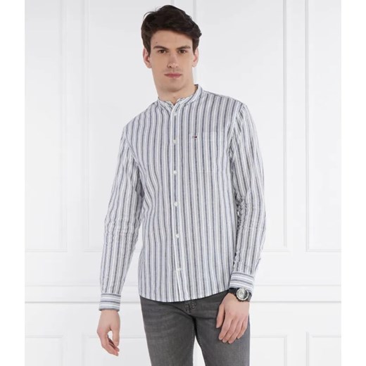 Tommy Jeans Koszula | Regular Fit | z dodatkiem lnu ze sklepu Gomez Fashion Store w kategorii Koszule męskie - zdjęcie 184994170
