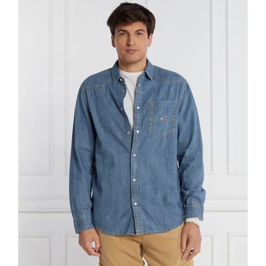 Tommy Jeans Koszula | Relaxed fit | denim ze sklepu Gomez Fashion Store w kategorii Koszule męskie - zdjęcie 184994331