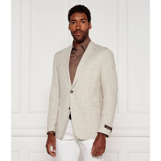 Windsor Marynarka 13 Giro | Shaped fit | z dodatkiem lnu ze sklepu Gomez Fashion Store w kategorii Marynarki męskie - zdjęcie 184994372