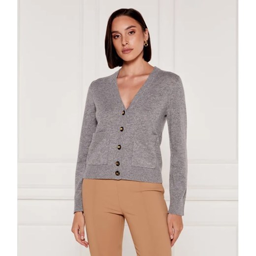 Elisabetta Franchi Wełniany kardigan | Regular Fit | z dodatkiem kaszmiru ze sklepu Gomez Fashion Store w kategorii Swetry damskie - zdjęcie 184994414