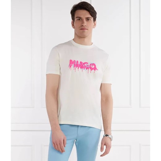 HUGO T-shirt Dacation | Regular Fit ze sklepu Gomez Fashion Store w kategorii T-shirty męskie - zdjęcie 184994462