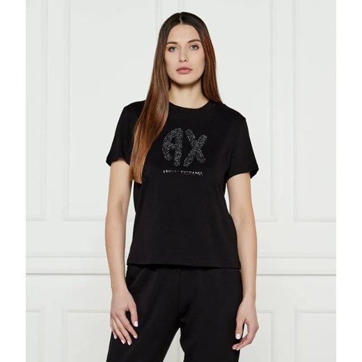 Armani Exchange T-shirt | Regular Fit ze sklepu Gomez Fashion Store w kategorii Bluzki damskie - zdjęcie 184994491