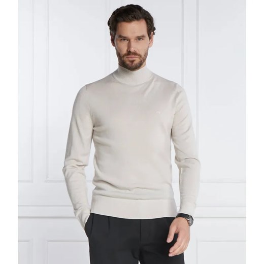 Calvin Klein Wełniany golf | Slim Fit ze sklepu Gomez Fashion Store w kategorii Swetry męskie - zdjęcie 184994574
