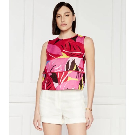 Marella SPORT Lniany top RECESS | Loose fit ze sklepu Gomez Fashion Store w kategorii Bluzki damskie - zdjęcie 184994602