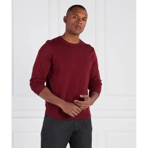 BOSS BLACK Wełniany sweter Leno-P | Slim Fit ze sklepu Gomez Fashion Store w kategorii Swetry męskie - zdjęcie 184994683