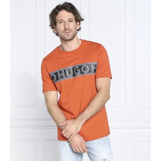 HUGO T-shirt Dinotto | Regular Fit ze sklepu Gomez Fashion Store w kategorii T-shirty męskie - zdjęcie 184994763