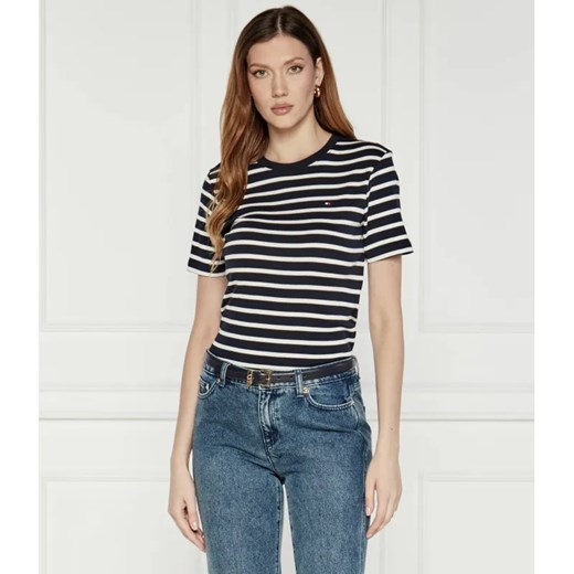 Tommy Hilfiger T-shirt | Slim Fit ze sklepu Gomez Fashion Store w kategorii Bluzki damskie - zdjęcie 184994983