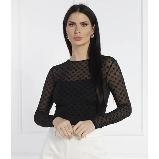 Karl Lagerfeld Bluzka kl mesh | Slim Fit ze sklepu Gomez Fashion Store w kategorii Bluzki damskie - zdjęcie 184994990