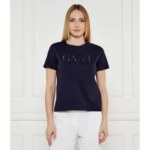 Gant T-shirt | Regular Fit ze sklepu Gomez Fashion Store w kategorii Bluzki damskie - zdjęcie 184995112