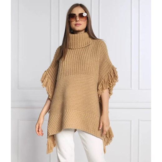 Liu Jo Ponczo | Relaxed fit | z dodatkiem wełny ze sklepu Gomez Fashion Store w kategorii Poncza - zdjęcie 184995252