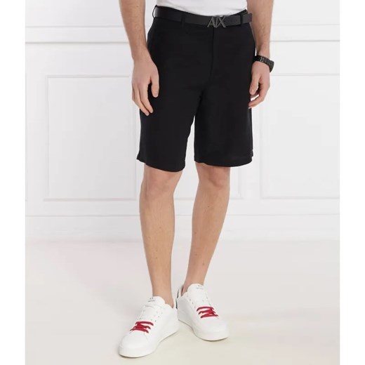Armani Exchange Lniane szorty | Regular Fit ze sklepu Gomez Fashion Store w kategorii Spodenki męskie - zdjęcie 184995303