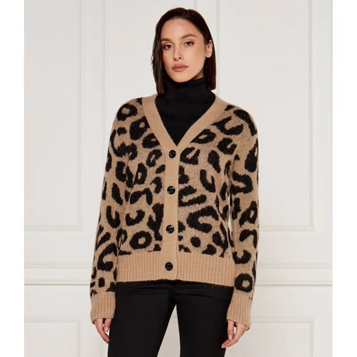 Joop! Wełniany kardigan | Loose fit ze sklepu Gomez Fashion Store w kategorii Swetry damskie - zdjęcie 184995552