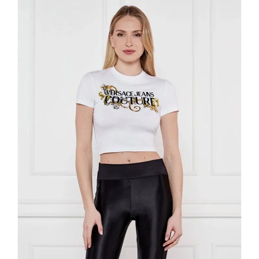 Versace Jeans Couture T-shirt | Cropped Fit ze sklepu Gomez Fashion Store w kategorii Bluzki damskie - zdjęcie 184995651
