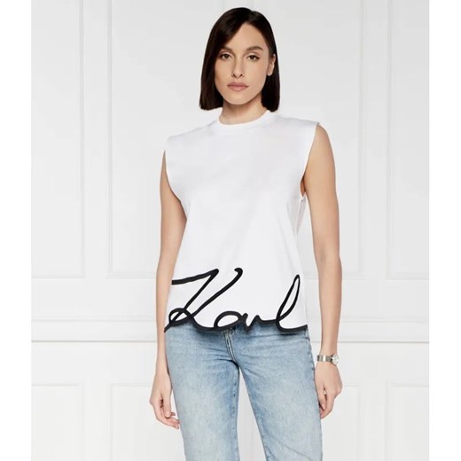 Karl Lagerfeld Top | Regular Fit ze sklepu Gomez Fashion Store w kategorii Bluzki damskie - zdjęcie 184995744
