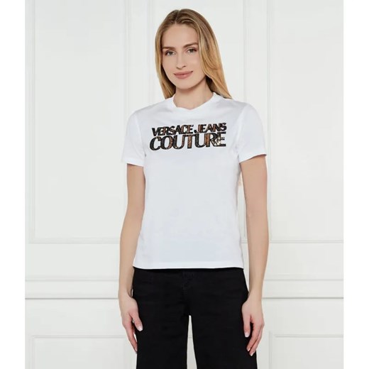 Versace Jeans Couture T-shirt | Regular Fit ze sklepu Gomez Fashion Store w kategorii Bluzki damskie - zdjęcie 184995812