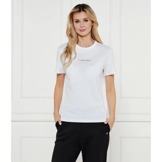Calvin Klein T-shirt | Regular Fit ze sklepu Gomez Fashion Store w kategorii Bluzki damskie - zdjęcie 184995832
