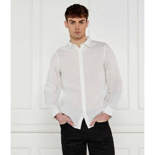 Armani Exchange Lniana koszula | Regular Fit ze sklepu Gomez Fashion Store w kategorii Koszule męskie - zdjęcie 184995890