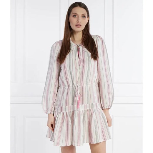 Pepe Jeans London Lniana sukienka DEBBIE ze sklepu Gomez Fashion Store w kategorii Sukienki - zdjęcie 184996152