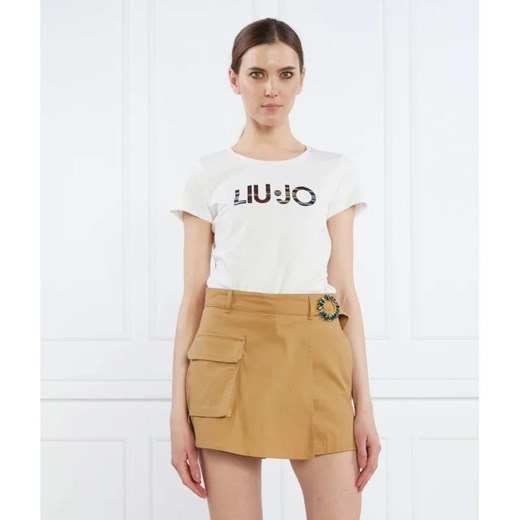 Liu Jo Sport T-shirt | Regular Fit ze sklepu Gomez Fashion Store w kategorii Bluzki damskie - zdjęcie 184996262