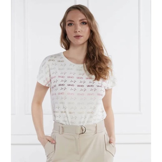 Liu Jo Sport T-shirt | Regular Fit ze sklepu Gomez Fashion Store w kategorii Bluzki damskie - zdjęcie 184996323