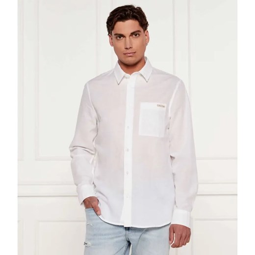 Calvin Klein Jeans Lniana koszula | Regular Fit ze sklepu Gomez Fashion Store w kategorii Koszule męskie - zdjęcie 184996503