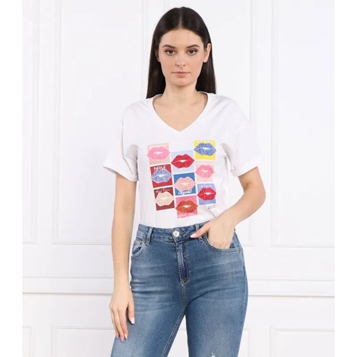 Liu Jo T-shirt | Regular Fit ze sklepu Gomez Fashion Store w kategorii Bluzki damskie - zdjęcie 184996580