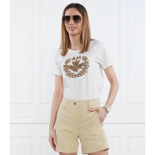 Aeronautica Militare T-shirt | Regular Fit ze sklepu Gomez Fashion Store w kategorii Bluzki damskie - zdjęcie 184996631