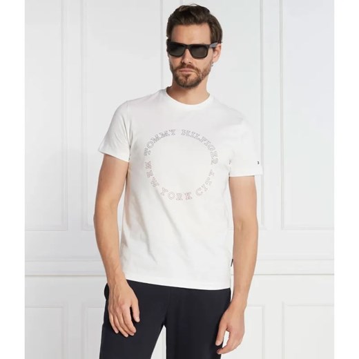 Tommy Hilfiger T-shirt MONOTYPE ROUNDLE | Slim Fit ze sklepu Gomez Fashion Store w kategorii T-shirty męskie - zdjęcie 184996863