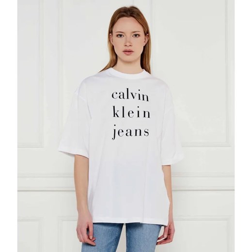 Calvin Klein Jeans T-shirt | Relaxed fit ze sklepu Gomez Fashion Store w kategorii Bluzki damskie - zdjęcie 184997221