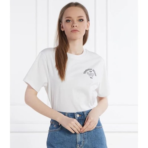 Tommy Jeans T-shirt BXY RETRO | Relaxed fit ze sklepu Gomez Fashion Store w kategorii Bluzki damskie - zdjęcie 184997634