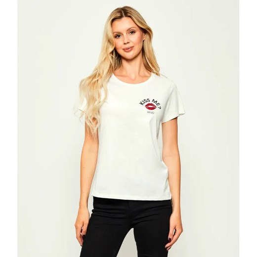 Liu Jo Sport T-shirt | Regular Fit ze sklepu Gomez Fashion Store w kategorii Bluzki damskie - zdjęcie 184997734