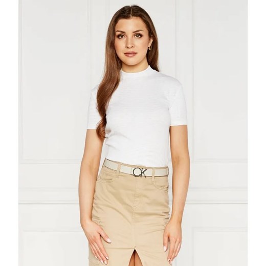 Calvin Klein Jeans T-shirt | Regular Fit ze sklepu Gomez Fashion Store w kategorii Bluzki damskie - zdjęcie 184997741