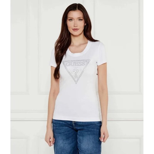 GUESS T-shirt | Slim Fit ze sklepu Gomez Fashion Store w kategorii Bluzki damskie - zdjęcie 184997744