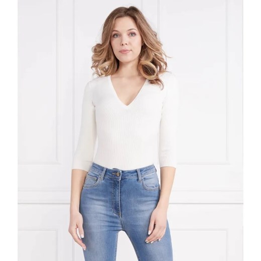 Elisabetta Franchi Bluzka | Slim Fit | z dodatkiem jedwabiu ze sklepu Gomez Fashion Store w kategorii Bluzki damskie - zdjęcie 184997814