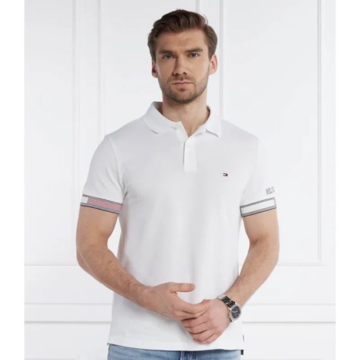 Tommy Hilfiger Polo FLAG CUFF | Slim Fit ze sklepu Gomez Fashion Store w kategorii T-shirty męskie - zdjęcie 184997872