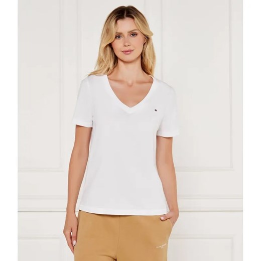 Tommy Hilfiger T-shirt | Regular Fit ze sklepu Gomez Fashion Store w kategorii Bluzki damskie - zdjęcie 184997881