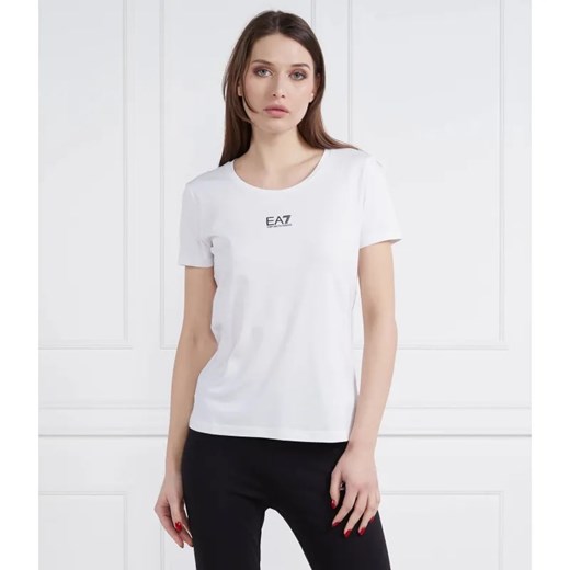 EA7 T-shirt | Regular Fit ze sklepu Gomez Fashion Store w kategorii Bluzki damskie - zdjęcie 184997950