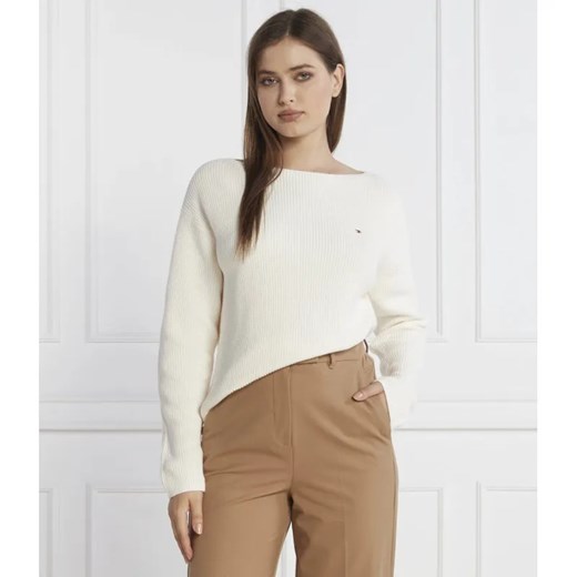 Tommy Hilfiger Sweter STITCH OPEN | Regular Fit ze sklepu Gomez Fashion Store w kategorii Swetry damskie - zdjęcie 184997993