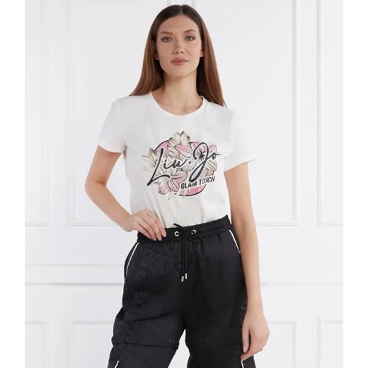 Liu Jo Sport T-shirt | Regular Fit ze sklepu Gomez Fashion Store w kategorii Bluzki damskie - zdjęcie 184998350