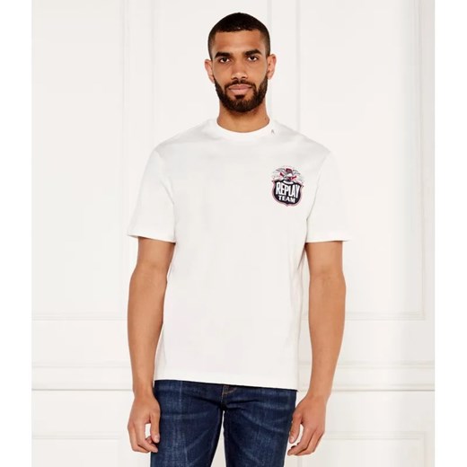 Replay T-shirt | Regular Fit ze sklepu Gomez Fashion Store w kategorii T-shirty męskie - zdjęcie 184998391