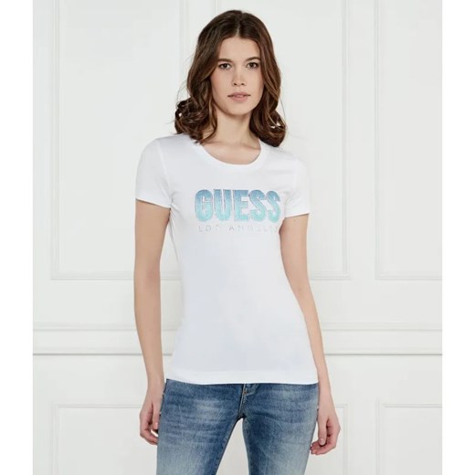 GUESS T-shirt | Slim Fit ze sklepu Gomez Fashion Store w kategorii Bluzki damskie - zdjęcie 184998523