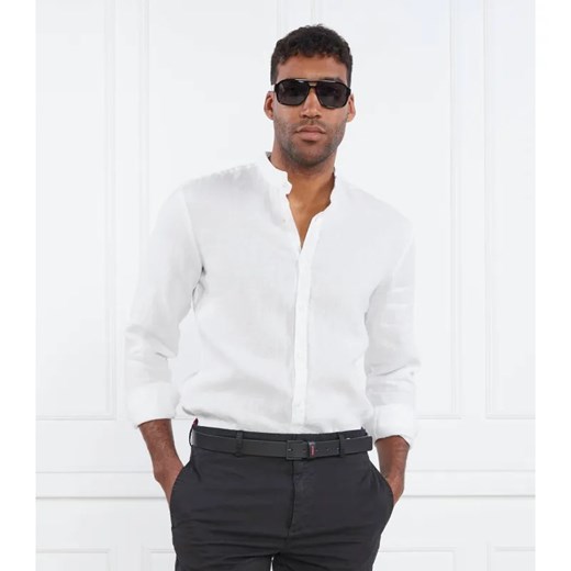 HUGO Lniana koszula Elvory | Slim Fit L wyprzedaż Gomez Fashion Store