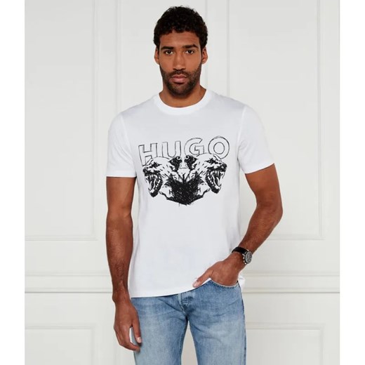 HUGO T-shirt Durro | Regular Fit ze sklepu Gomez Fashion Store w kategorii T-shirty męskie - zdjęcie 184998761