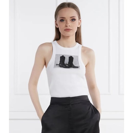HUGO Top Classic Tank_2 | Slim Fit ze sklepu Gomez Fashion Store w kategorii Bluzki damskie - zdjęcie 184998970
