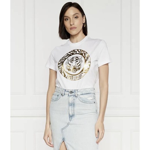 Just Cavalli T-shirt | Regular Fit ze sklepu Gomez Fashion Store w kategorii Bluzki damskie - zdjęcie 184998990