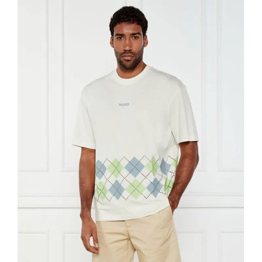 HUGO T-shirt Dulapo | Oversize fit ze sklepu Gomez Fashion Store w kategorii T-shirty męskie - zdjęcie 184999070
