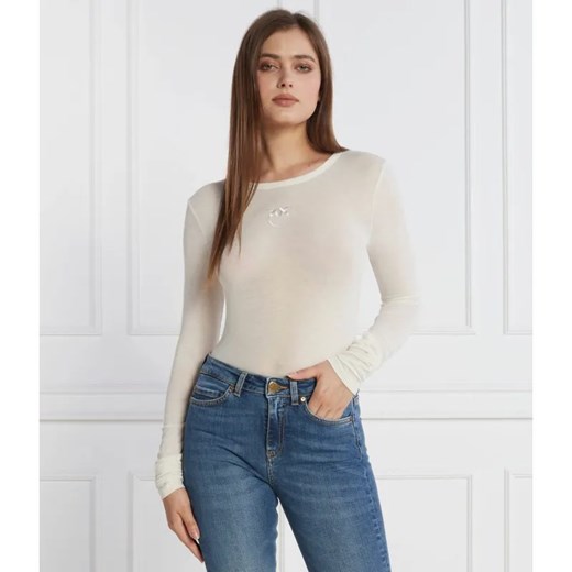 Pinko Bluzka MULAN | Slim Fit | z dodatkiem kaszmiru ze sklepu Gomez Fashion Store w kategorii Bluzki damskie - zdjęcie 184999123