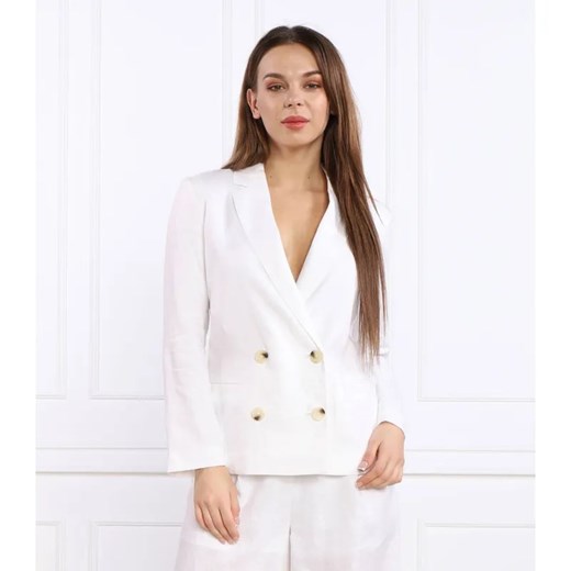 Armani Exchange Lniana marynarka | Regular Fit ze sklepu Gomez Fashion Store w kategorii Marynarki damskie - zdjęcie 184999210