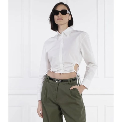 HUGO Koszula Eliesa | Cropped Fit ze sklepu Gomez Fashion Store w kategorii Koszule damskie - zdjęcie 184999260